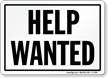 Help Wanted Sign