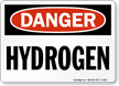 Danger Hydrogen Sign