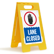 Lane Closed Floor Sign
