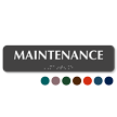 Maintenance Tactile Touch Braille Sign