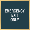 Emergency Exit Only