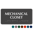 Tactile Touch Braille Mechanical Closet Sign