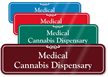 Medical Cannabis Dispensary ShowCase Wall Sign