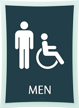 Men Bathroom, Men/Handicapped Sign