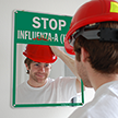 Stop Influenza A (H1N1) Sign