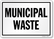 Municipal Waste Vehicle Safety Decal