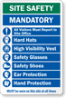 Must Be Worn On This Site Safety Sign