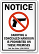 Nebraska Firearms and Weapons Law Signs