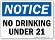 No Drinking Under 21