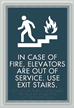 Do Not Use Elevator Sign