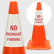 No Overnight Parking Cone Collar