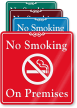 No Smoking On Premises ShowCase Wall Sign