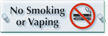 No Smoking Or Vaping Acrylic Sign