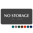 No Storage ADA TactileTouch™ Sign with Braille