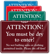 No Wet Bathing Suits Permitted Showcase Pool Sign