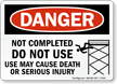 Danger Sign: Do Not Use May Cause Death