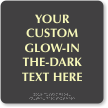 Custom TactileTouch™ Sign With Braille, 12in. x 12in.