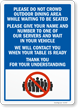 Outdoor Dining Area Sign