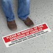 Please Maintain Social Distancing SlipSafe Floor Sign