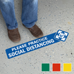 Please Practice Social Distancing with Clipart