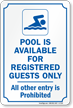 Community Pool Sign