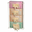 PPE Dispenser Rack: Space Saving, Qudruple Glove Box Holder, Vertical