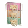 PPE Dispenser Rack: Space Saving, Triple Glove Box Holder, Vertical