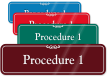 Procedure 1 ShowCase Wall Sign