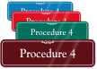 Procedure 4 ShowCase Wall Sign