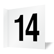 Projecting Aisle Sign: Number 14   Double Sided