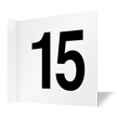 Projecting Aisle Sign: Number 15   Double Sided