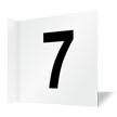 Projecting Aisle Sign: Number 7   Double Sided