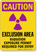 Exclusion Area Radiation Exposure Permit Required Sign