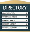 Directory Sign, 5 Panel