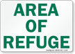 Area of Refuge Sign