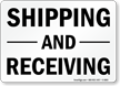 Shipping and Receiving Sign