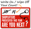 Shoplifting Sign