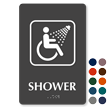 ADA Shower TactileTouch™ Braille Symbol Sign