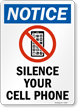 No Cell Phone Sign