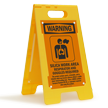 Silica Work Area Respirator Required Floor Sign