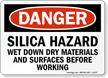 OSHA Silica Hazard Sign