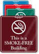 This Is Smoke Free Building ShowCase Wall Sign