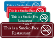 This Is Smoke Free Restaurant Sign