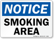 Notice: Smoking Area