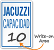 Jacuzzi Capacidad Spanish Maximum Capacity Sign