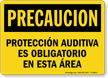 Proteccion Auditiva Es Obligatorio En Esta Area Sign