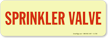 Sprinkler Valve Sign
