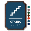 Stairs Braille TactileTouch Wood Plaque