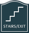 Stairs Exit Santera Regulatory Sign