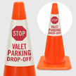 Stop Valet Parking Drop Off Cone Collar